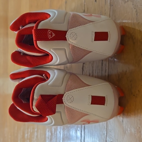 Lacrosse Cleats U Der Armour Command MC Mid Red & White Mens's 11.5 - Picture 6 of 11